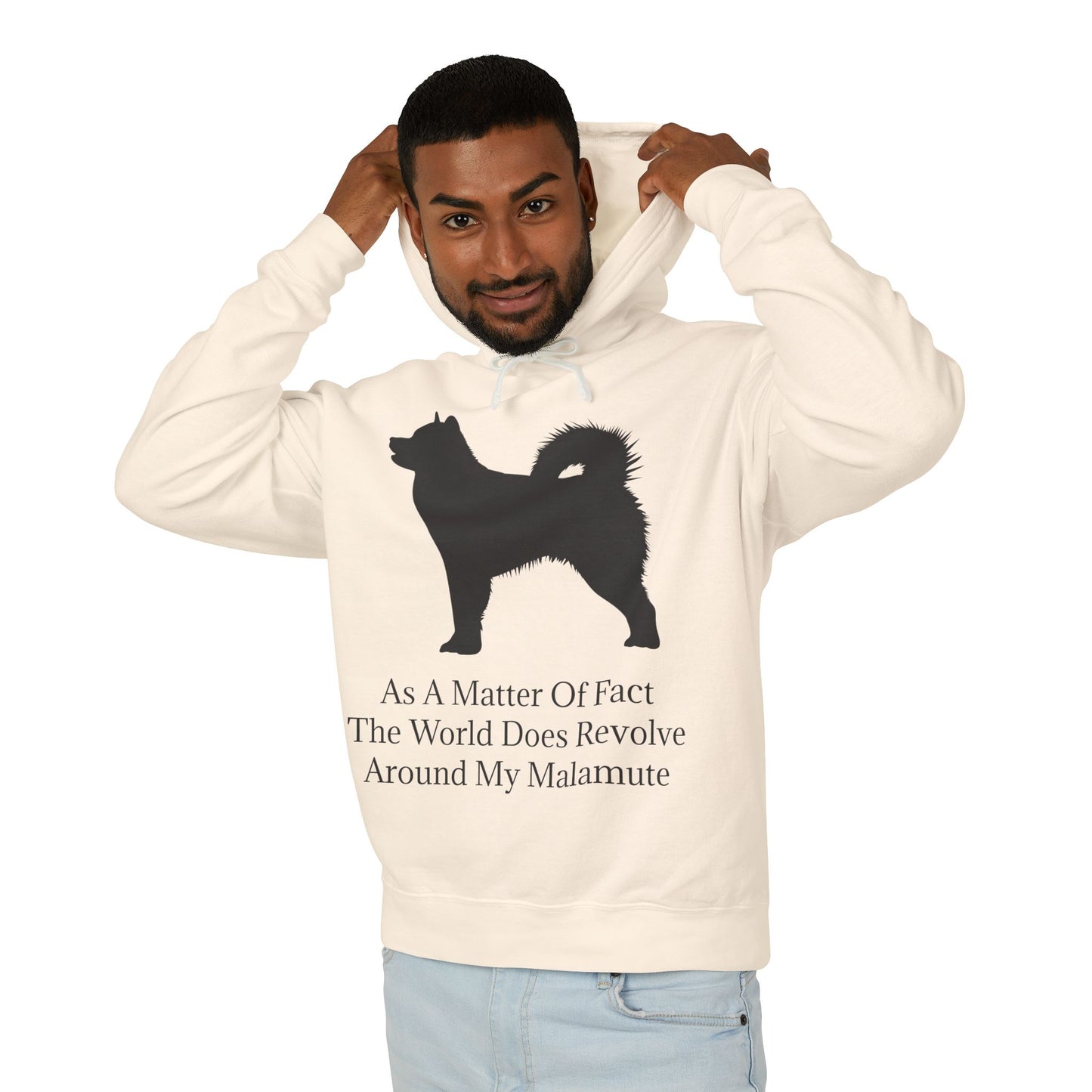 Matter Of Fact Malamute Unisex Lightweight Hoodie