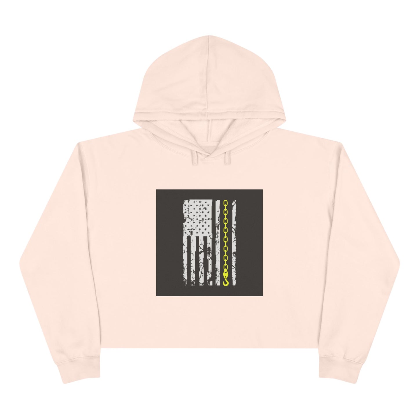 Thin Yellow Line Women's Crop Hoodie