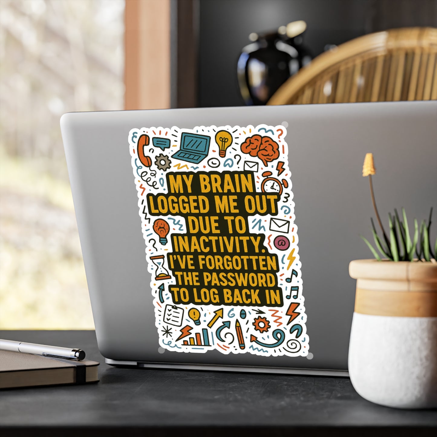 Logged Out Vinyl Decal