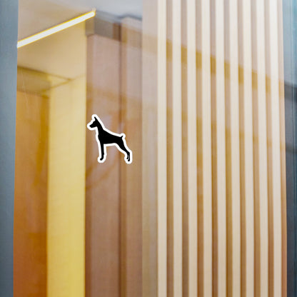 Doberman Silhouette Vinyl Decal