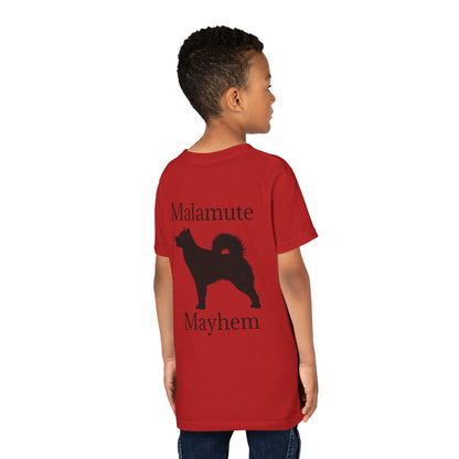 Malamute Mayhem Youth Unisex Short Sleeve Crewneck Tee