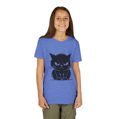 Angry Cat Youth Unisex Short Sleeve Crewneck Tee