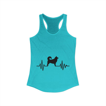 My Heart Beats For Malamutes Women's Racerback Tank