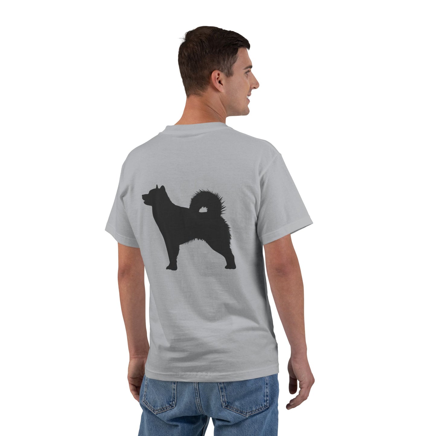 Malamute Silhouette Men's Short-Sleeve Crewneck Tee