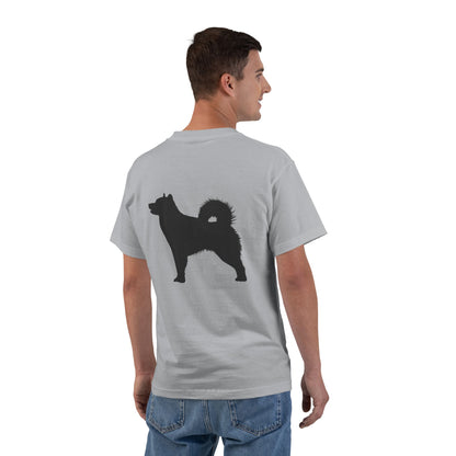 Malamute Silhouette Men's Short-Sleeve Crewneck Tee
