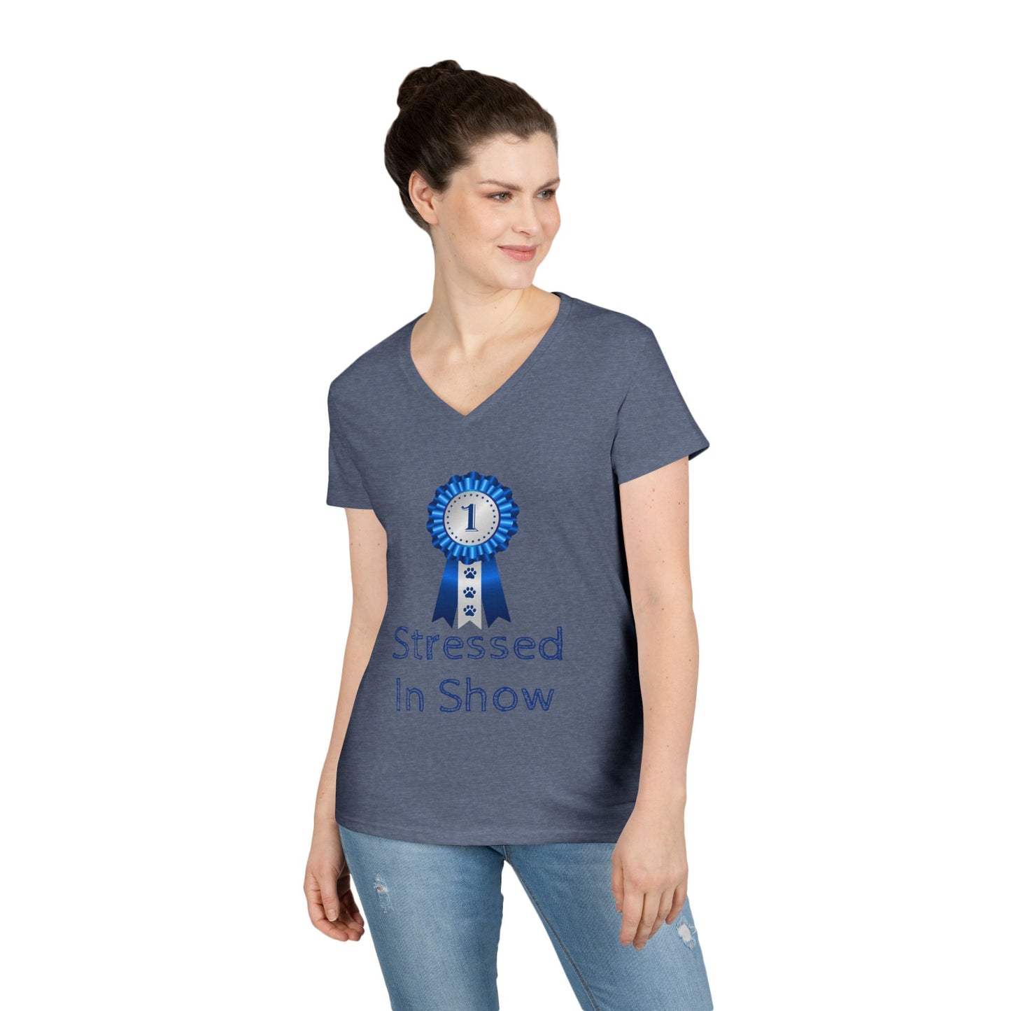 Stressed In Show Women's V-Neck T-Shirt