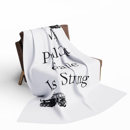 Pull Out Heavy Tow Truck Arctic Fleece Blanket