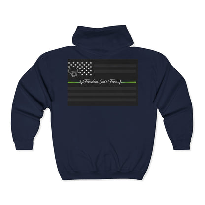 Thin Green Line Unisex Full Zip Hoodie