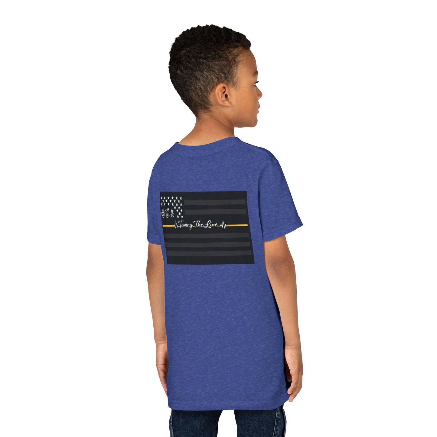 Thin Yellow Line Youth Unisex Short Sleeve Crewneck Tee