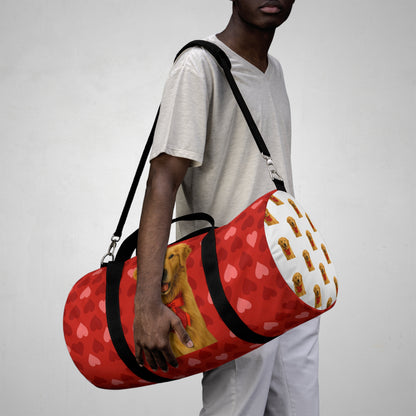 Cupid's Companion Golden Duffel Bag