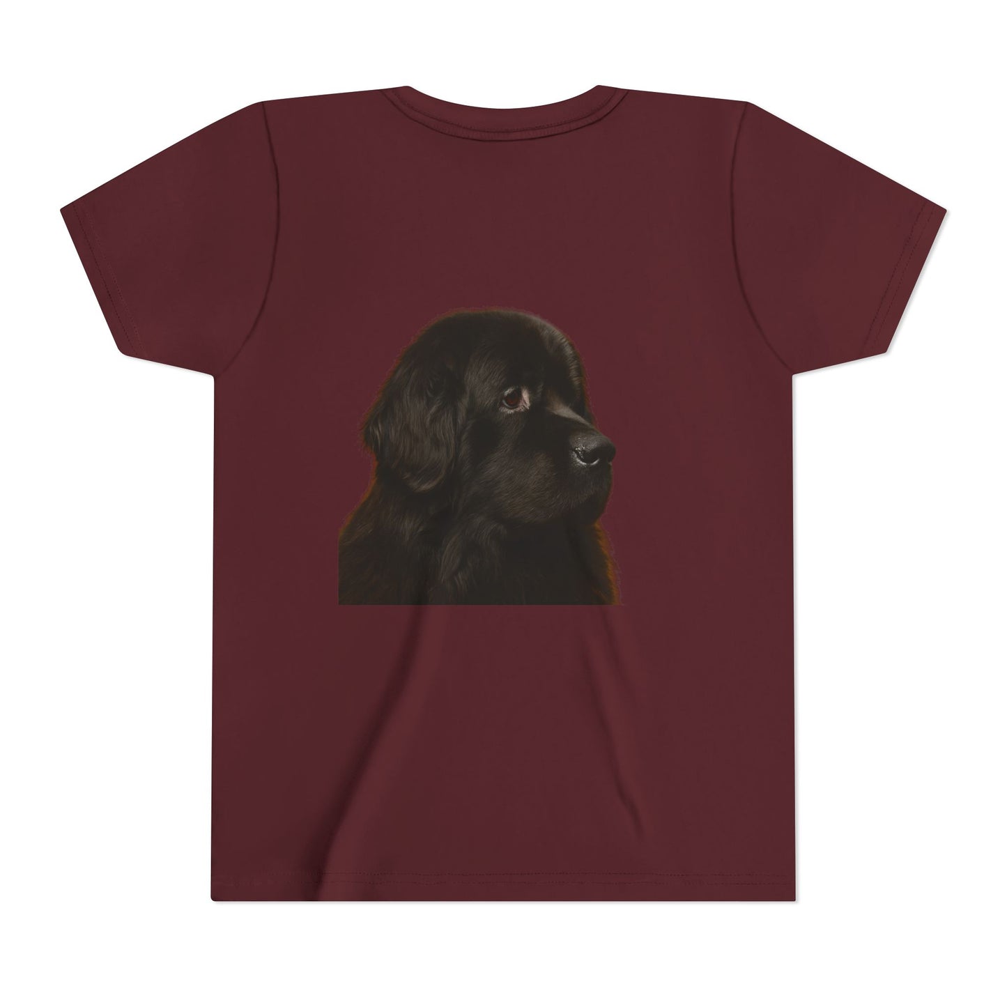 Newfie Head Youth Unisex Short Sleeve Crewneck Tee