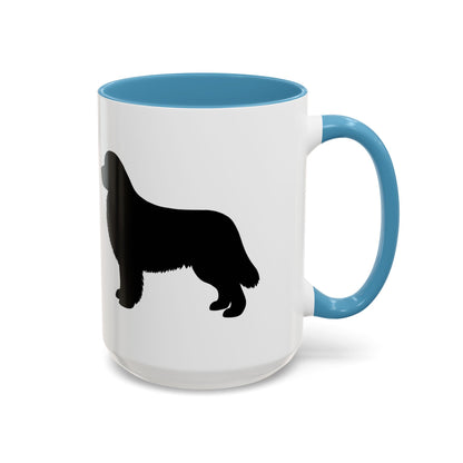 Newfie Silhouette 2-Tone Coffee Mug