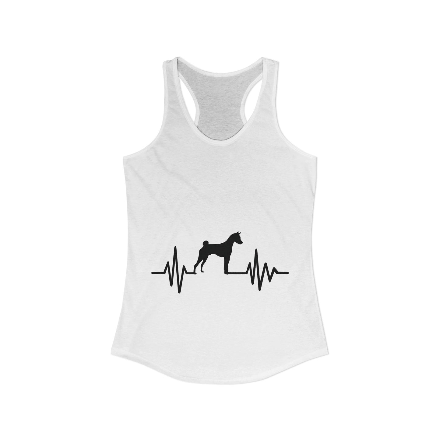 My Heart Beats For Basenjis Women's Racerback Tank