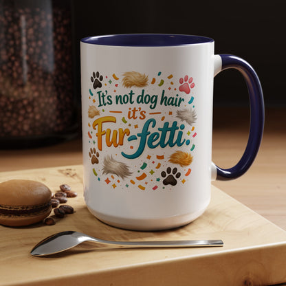 Fur-Fetti Dog 2-Tone Coffee Mug
