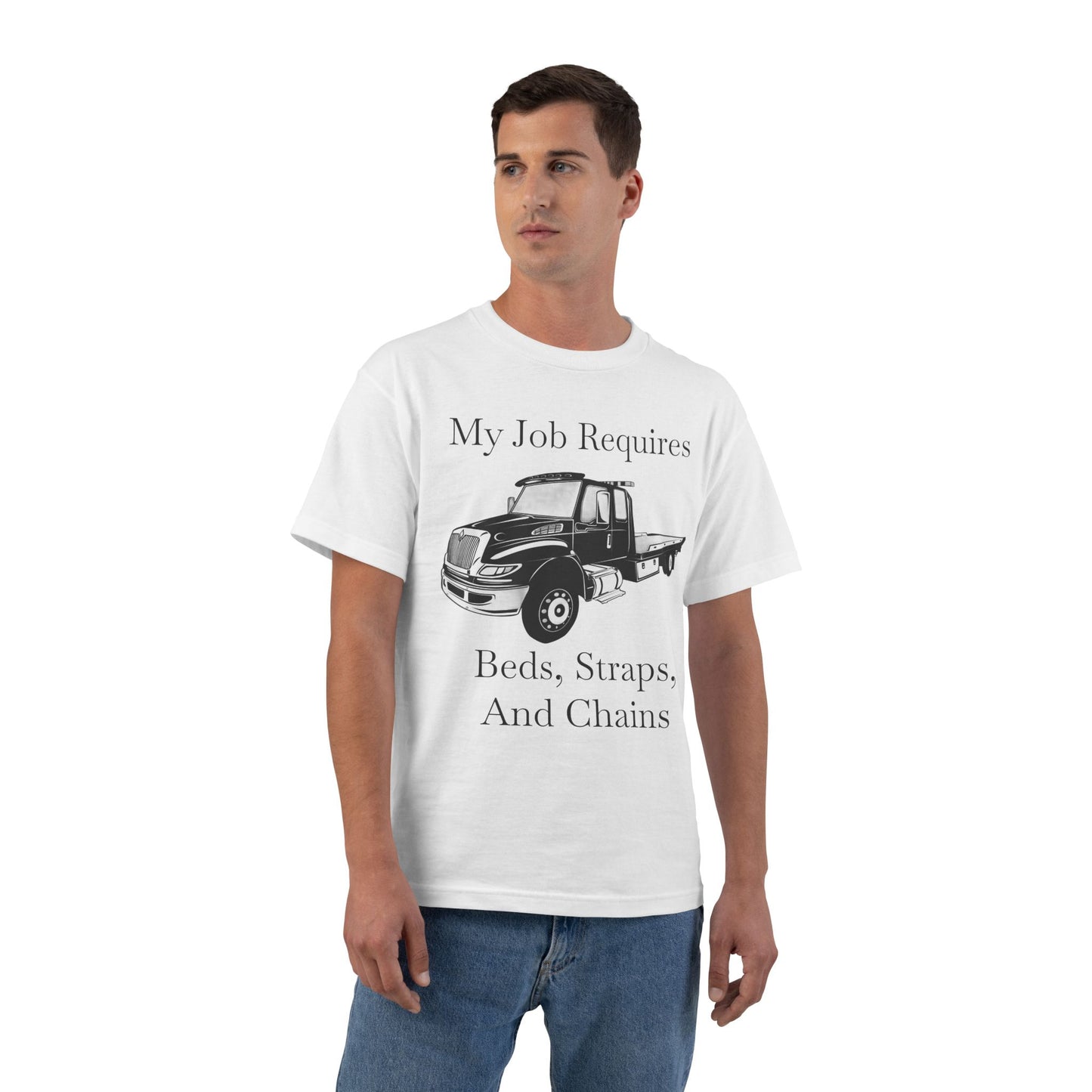 Beds, Straps, And Chains Men's Short-Sleeve Crewneck Tee