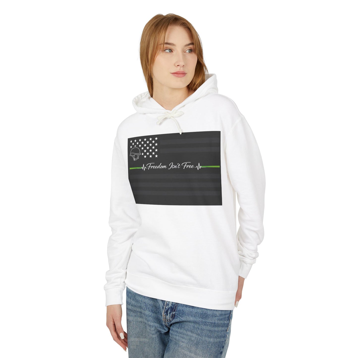 Thin Green Line Unisex Lightweight Hoodie