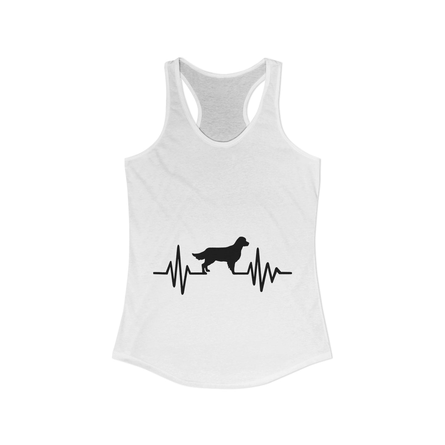 My Heart Beats For Goldens Women's Racerback Tank