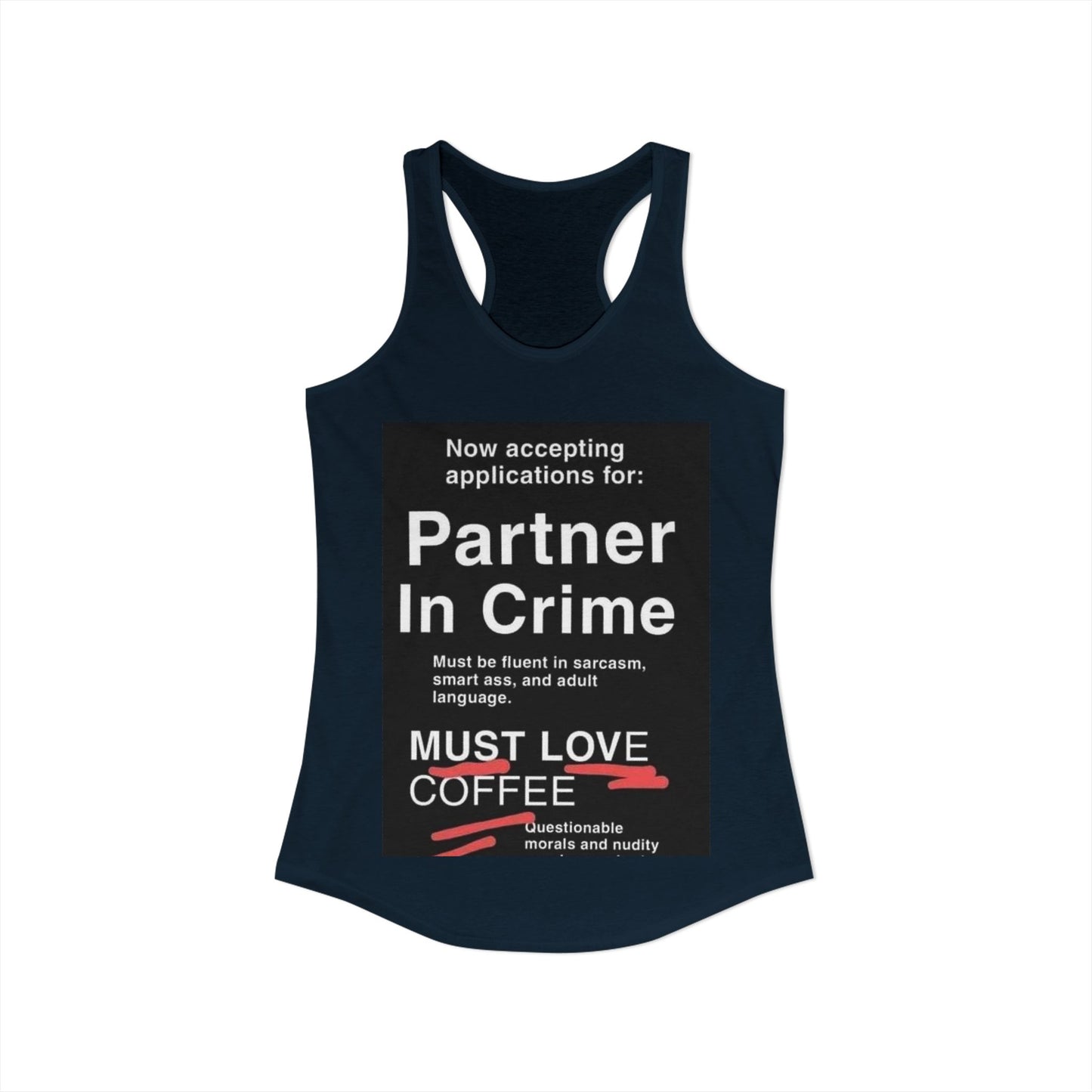 Partner In Crime Women's Racerback Tank