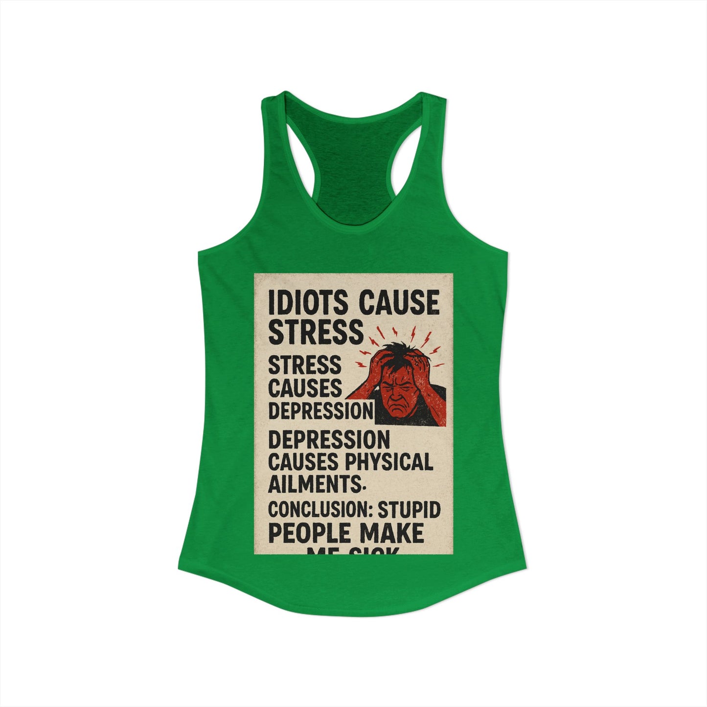 Stupid People Women's Racerback Tank