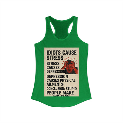 Stupid People Women's Racerback Tank