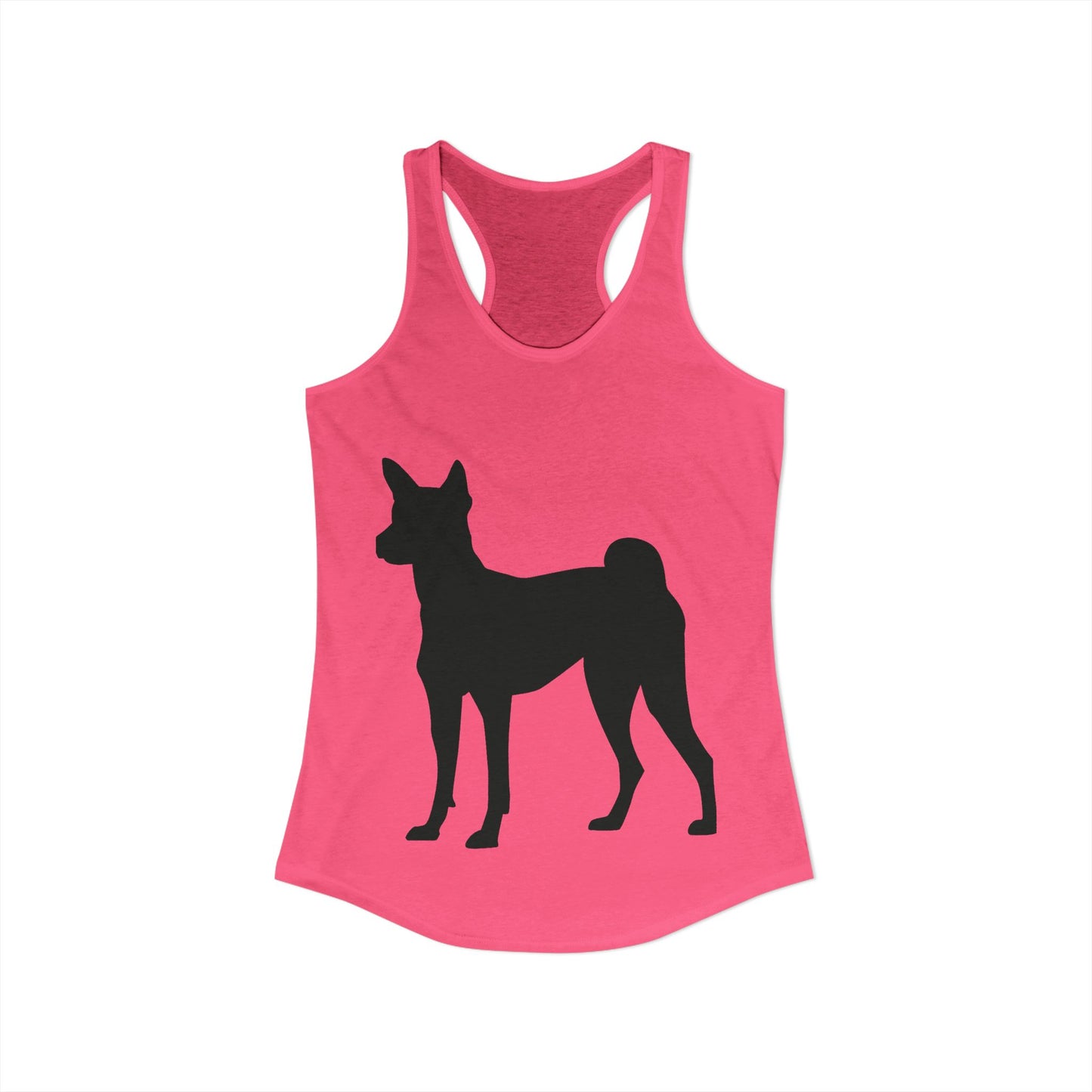 Basenji Silhouette Women's Racerback Tank