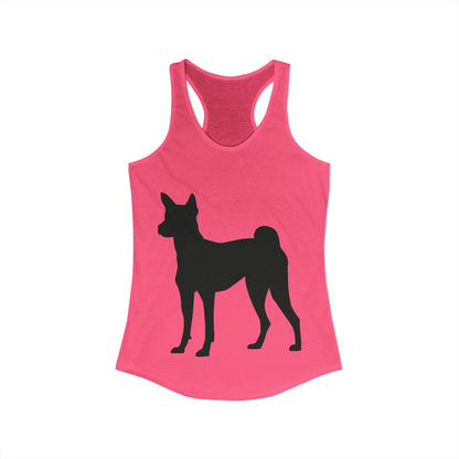 Basenji Silhouette Women's Racerback Tank