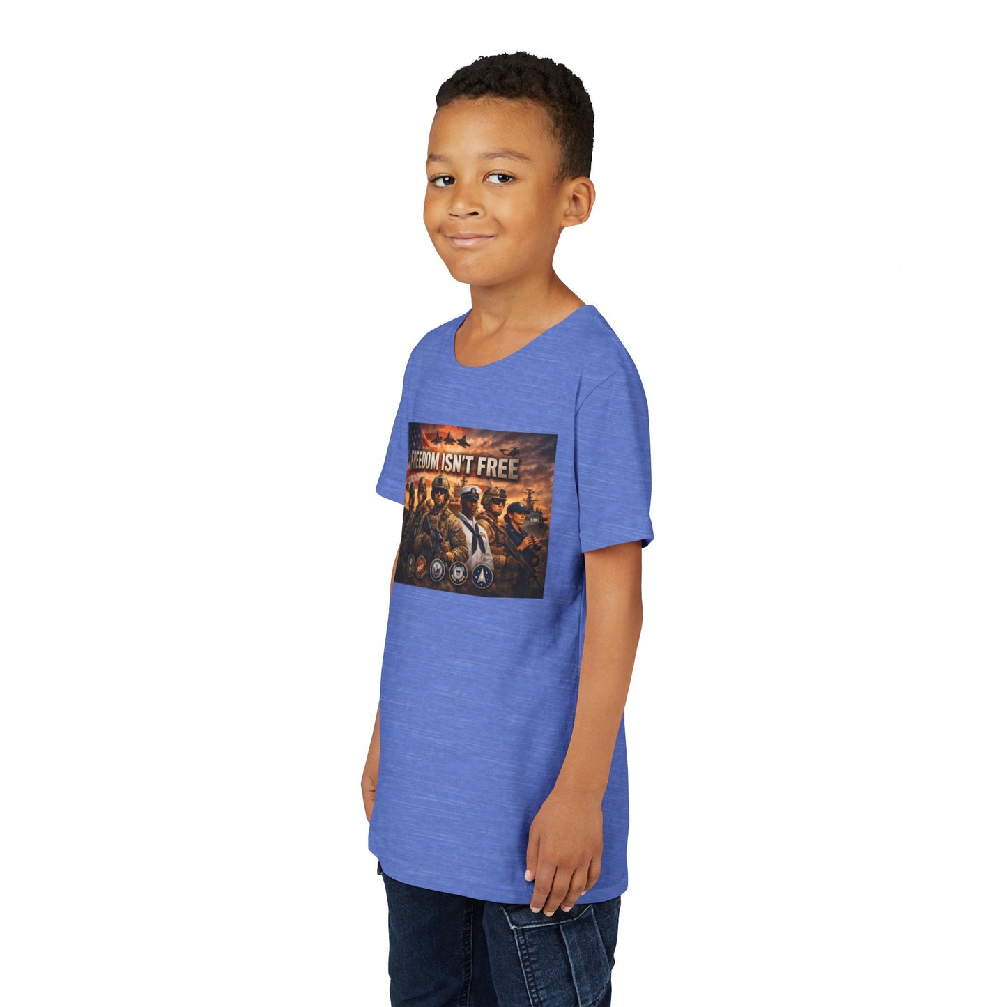 Freedom Isn't Free Youth Unisex Short Sleeve Crewneck Tee