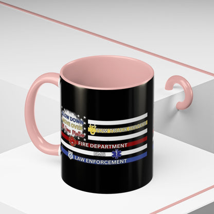 Slow Down Move Over Flag 2-Tone Coffee Mug