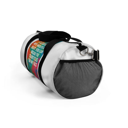 Subtitles Duffel Bag