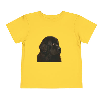 Newfie Head Toddler Unisex Short Sleeve Crewneck Tee