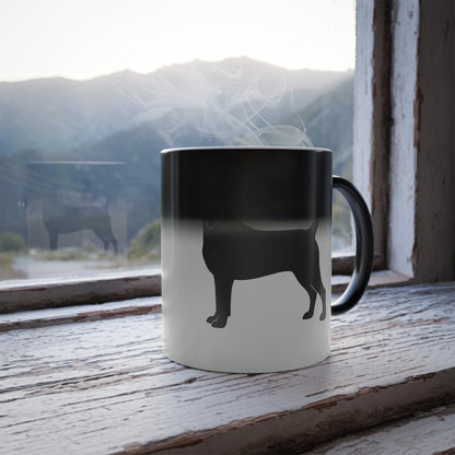 Bloodhound Silhouette Color Changing Mug