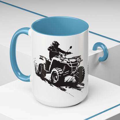 Slingin' Mud Quad 2-Tone Coffee Mug