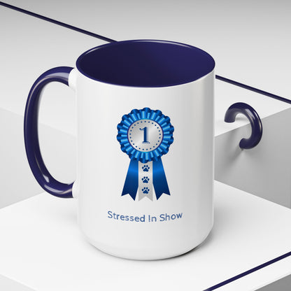 Stressed In Show 2-Tone Coffee Mug
