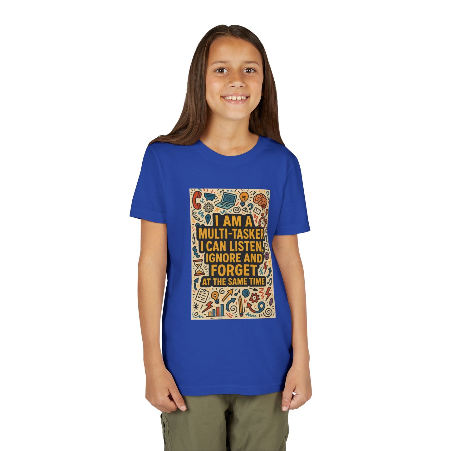 Multi-Tasker Youth Unisex Short Sleeve Crewneck Tee