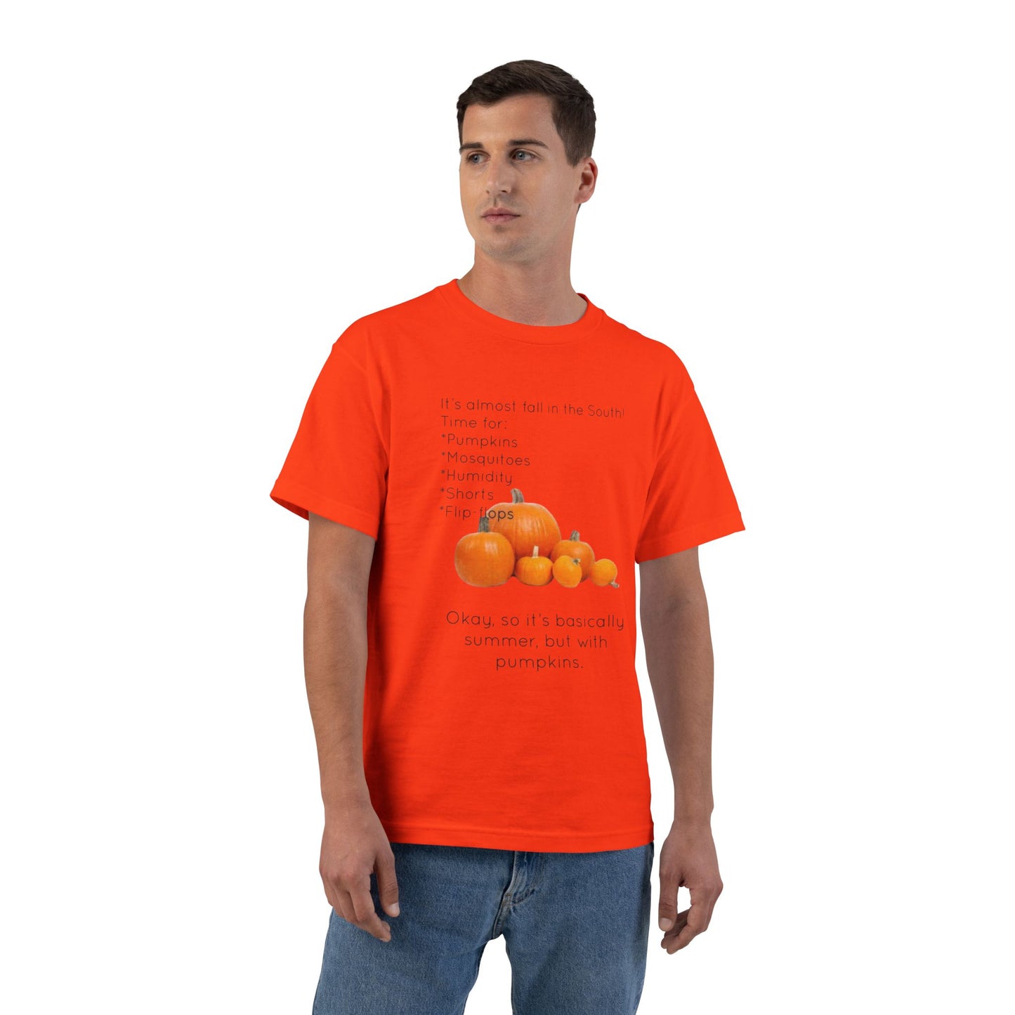 Fall In The South Men's Short-Sleeve Crewneck Tee