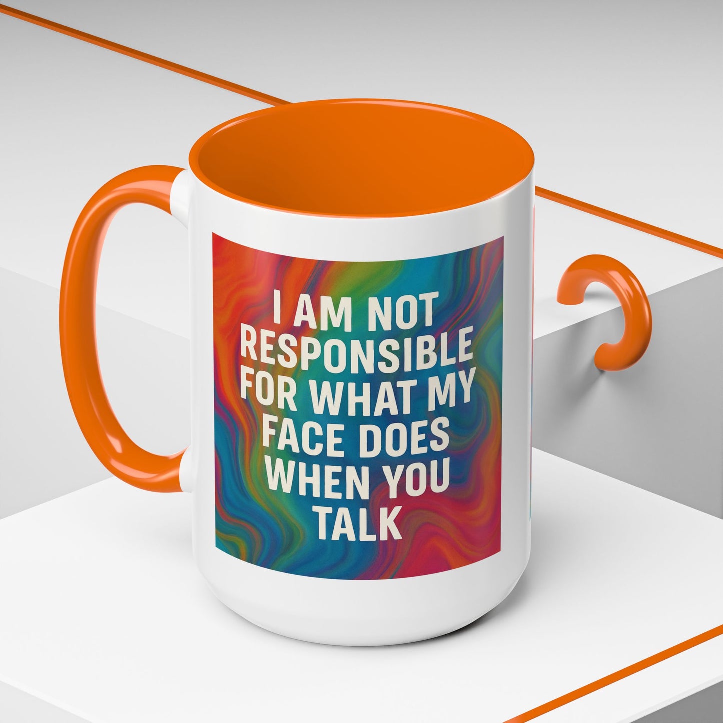 When You Talk 2-Tone Coffee Mug