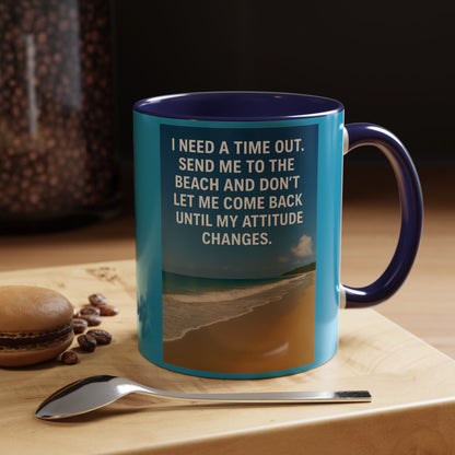 Time Out 2-Tone Coffee Mug