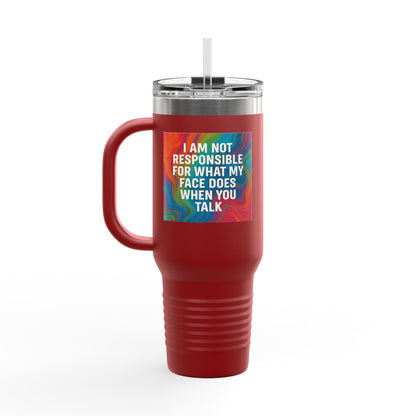 When You Talk Insulated Travel Mug
