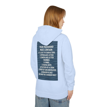 Password Unisex Lightweight Hoodie