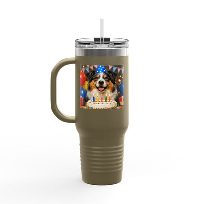 Birthday Buddy Aussie Insulated Travel Mug