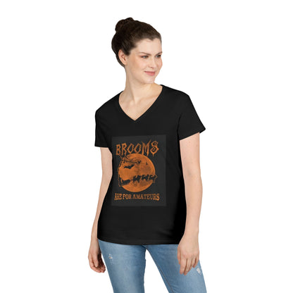 Brooms Are For Amateurs Women's V-Neck T-Shirt