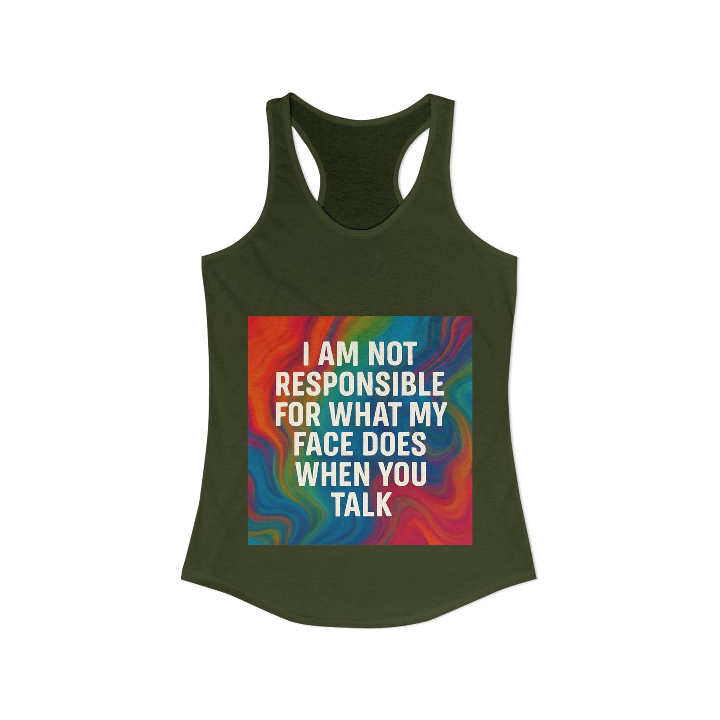 When You Talk Women's Racerback Tank