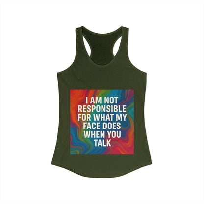 When You Talk Women's Racerback Tank