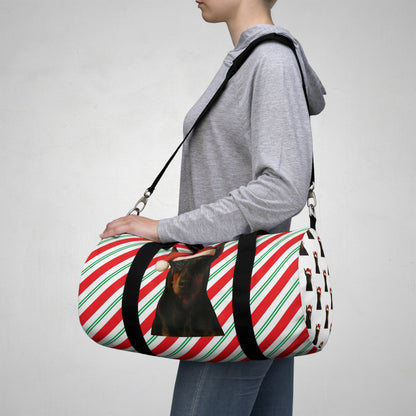 Santa Paws Doberman Duffel Bag
