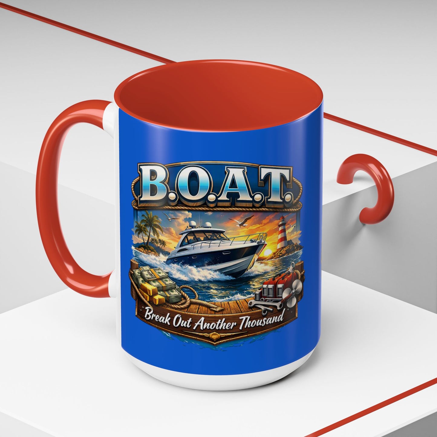 B.O.A.T. 2-Tone Coffee Mug