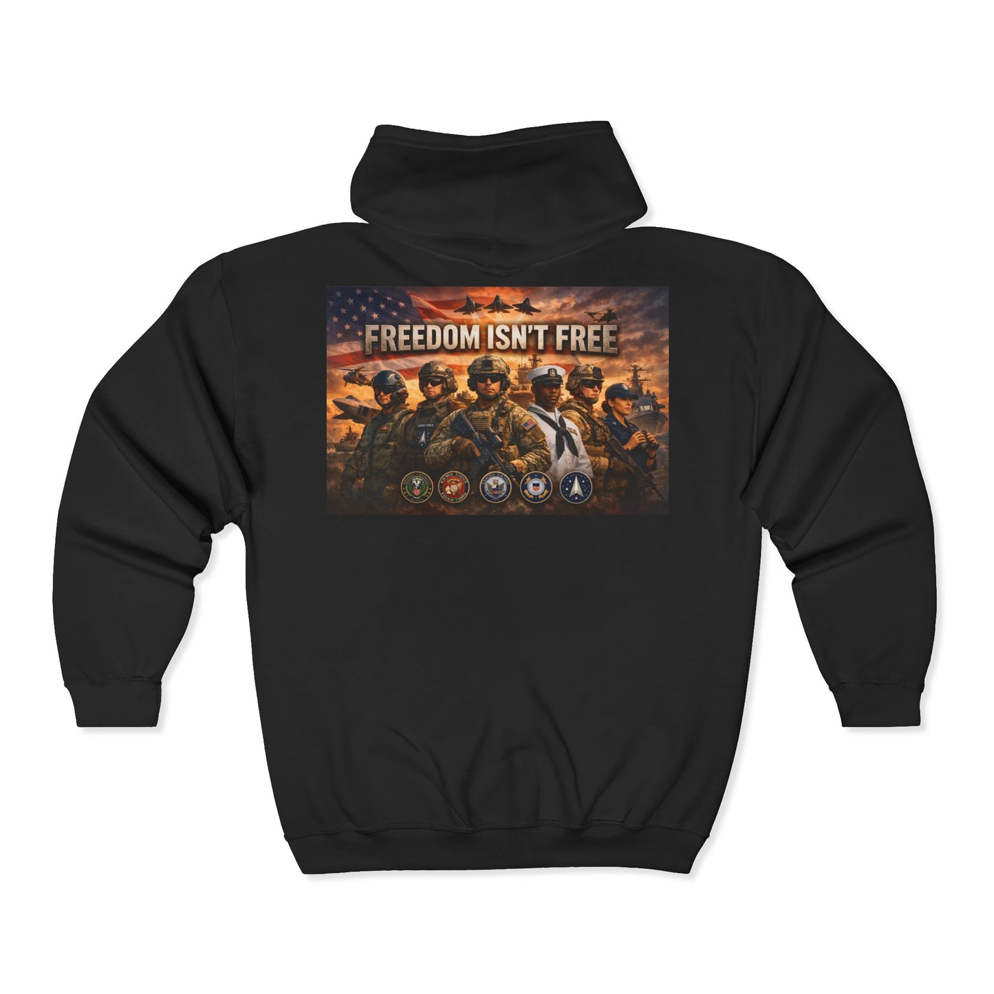 Freedom Isn't Free Unisex Full Zip Hoodie