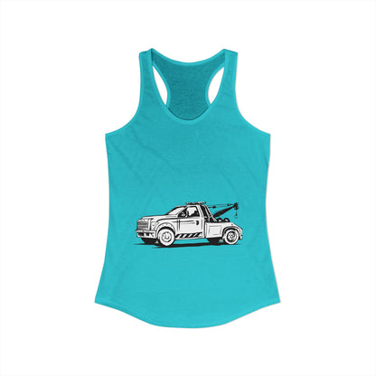 Wheel Lift Tow Truck Women's Racerback Tank