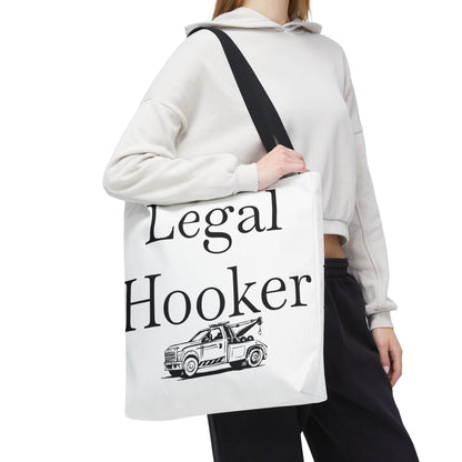 Legal H**ker Wheel Lift Tow Truck Tote Bag