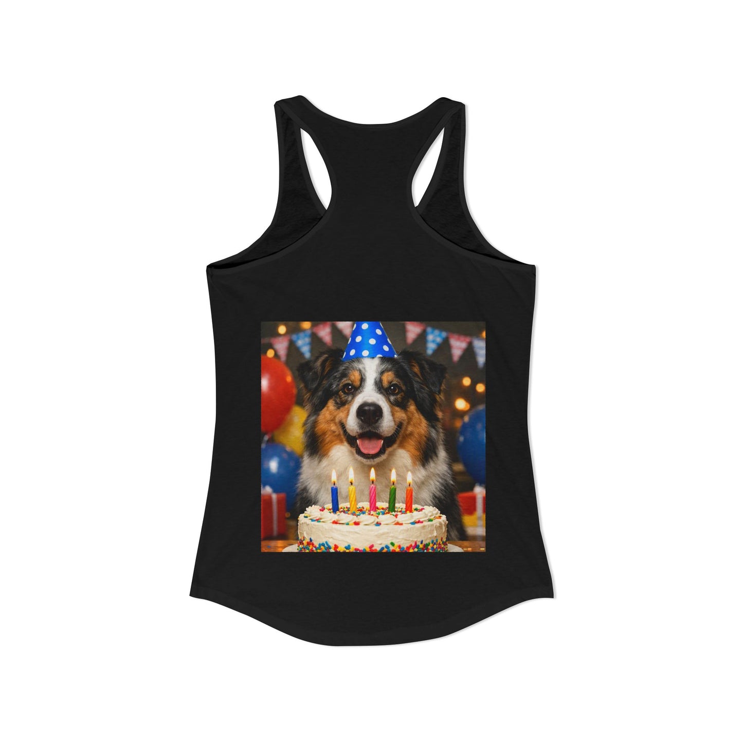 Birthday Buddy Aussie Women's Racerback Tank