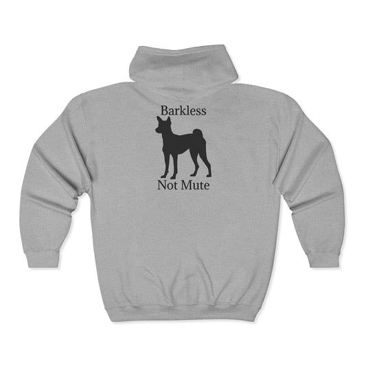 Barkless Not Mute Unisex Full Zip Hoodie